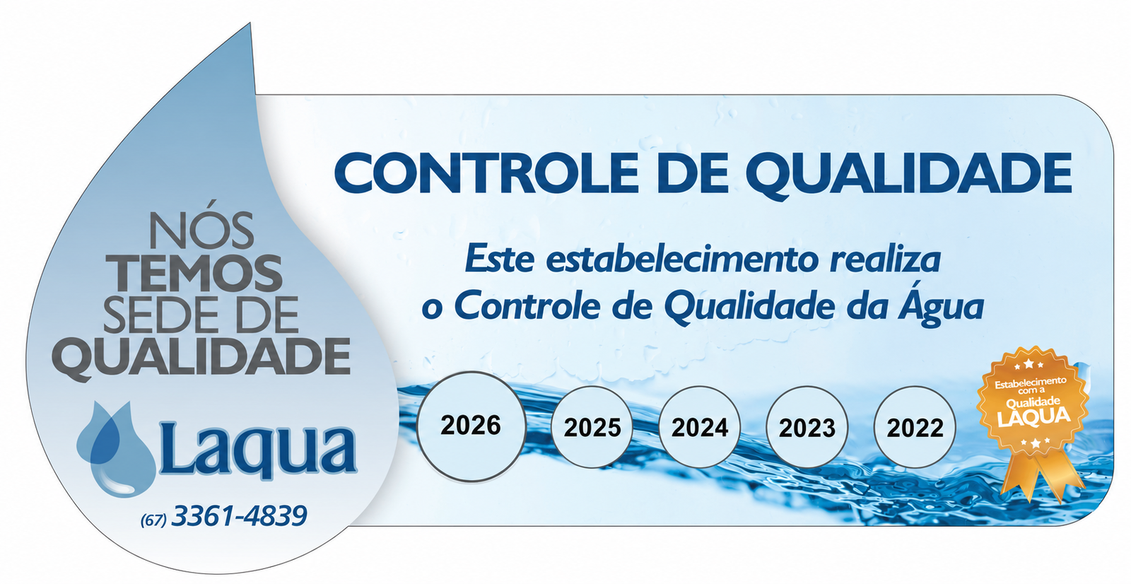 Certificado de Controle de Qualidade Laqua